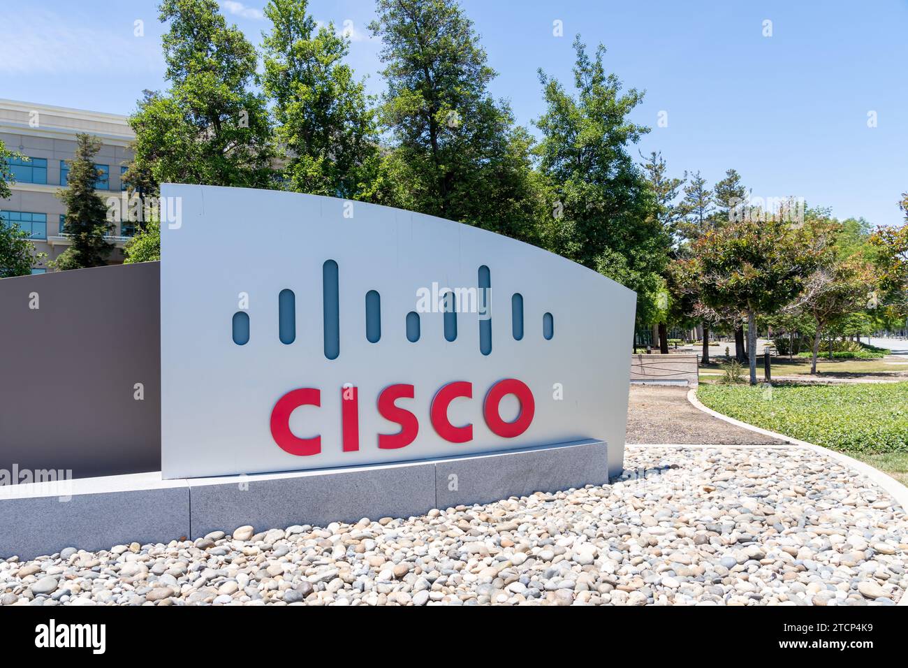 Siège social de Cisco à San Jose, Californie, États-Unis Banque D'Images