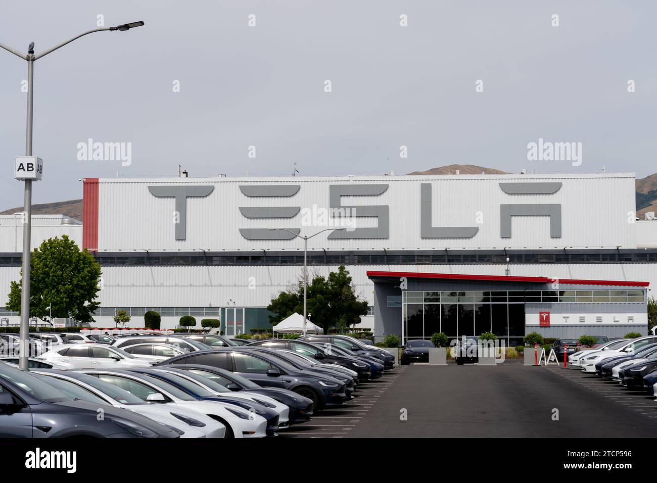 Tesla Motors Center à Fremont, CA, États-Unis Banque D'Images