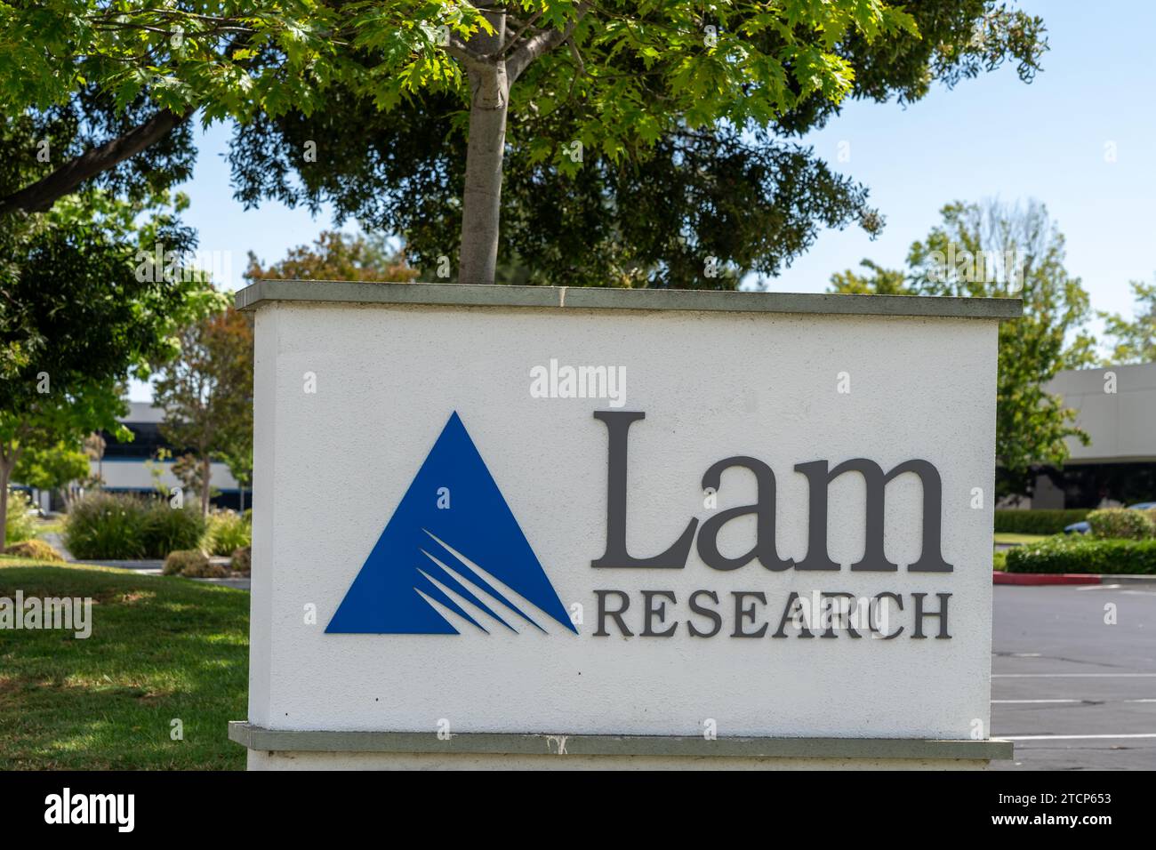Siège social de Lam Research Corporation à Fremont, Californie, États-Unis Banque D'Images