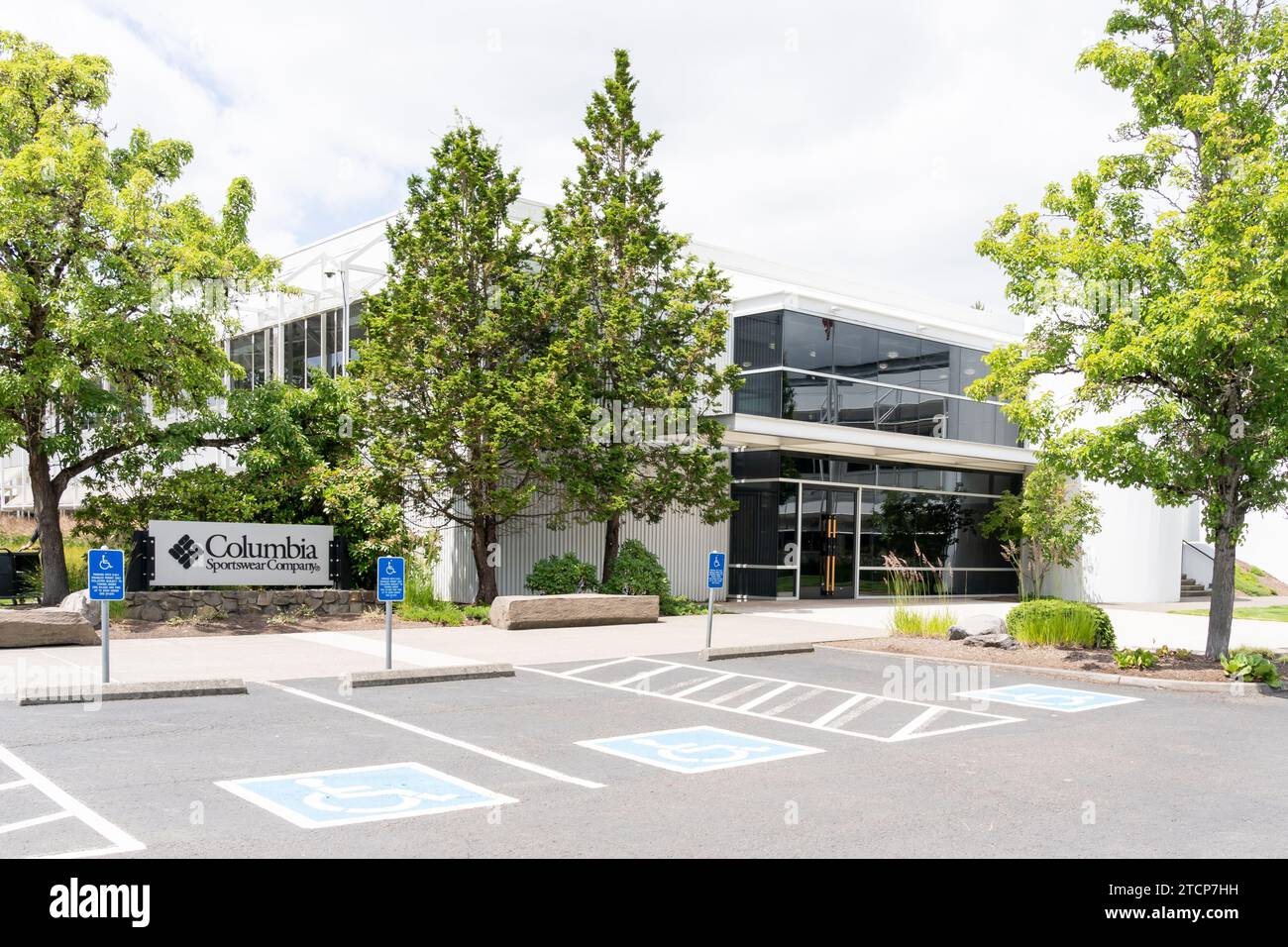Siège social de Columbia Sportswear à Portland, Oregon, États-Unis Banque D'Images