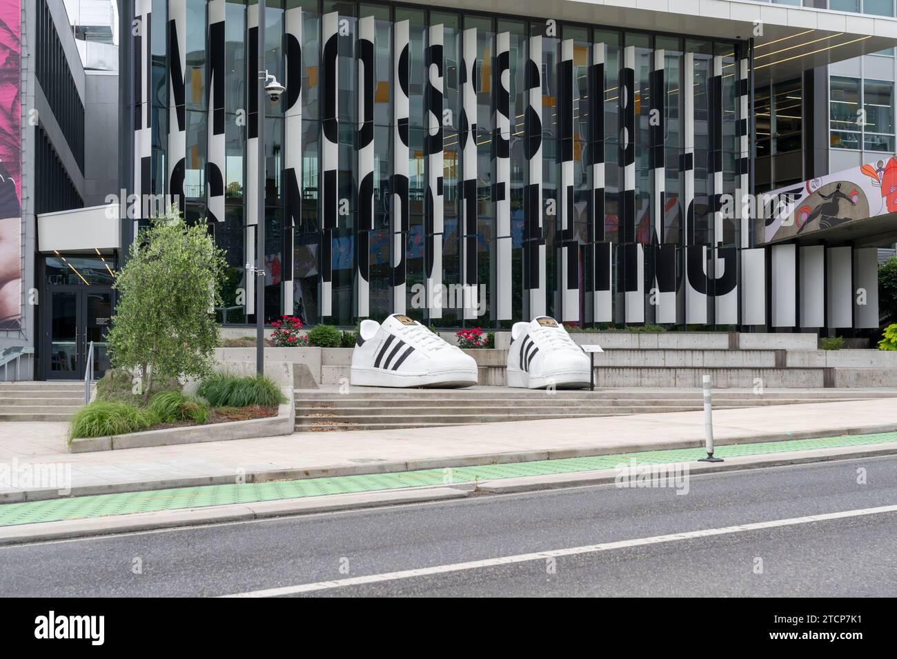 Siège social d'Adidas Amérique du Nord à Portland, Oregon, États-Unis Banque D'Images