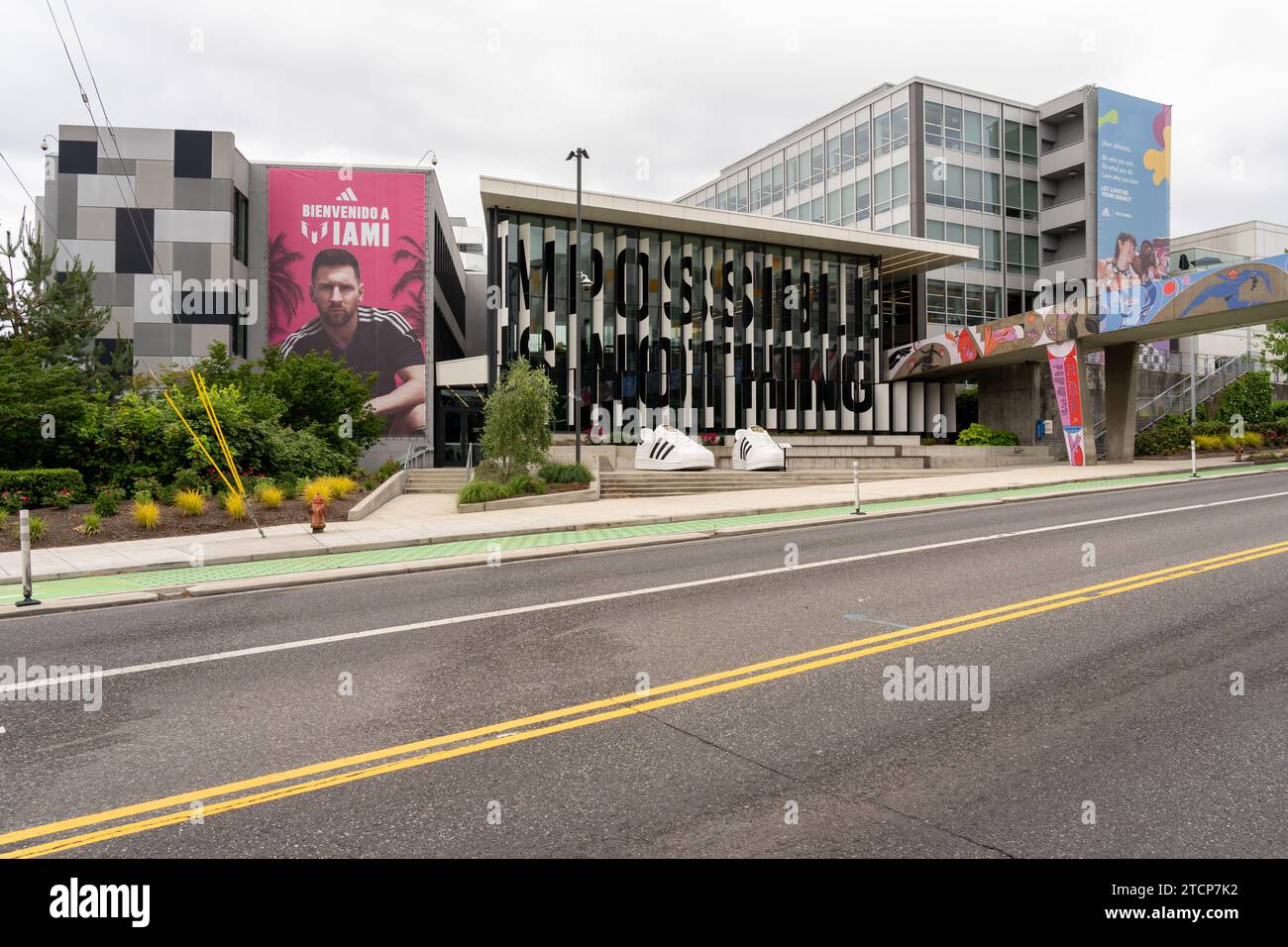 Siège social d'Adidas Amérique du Nord à Portland, Oregon, États-Unis Banque D'Images