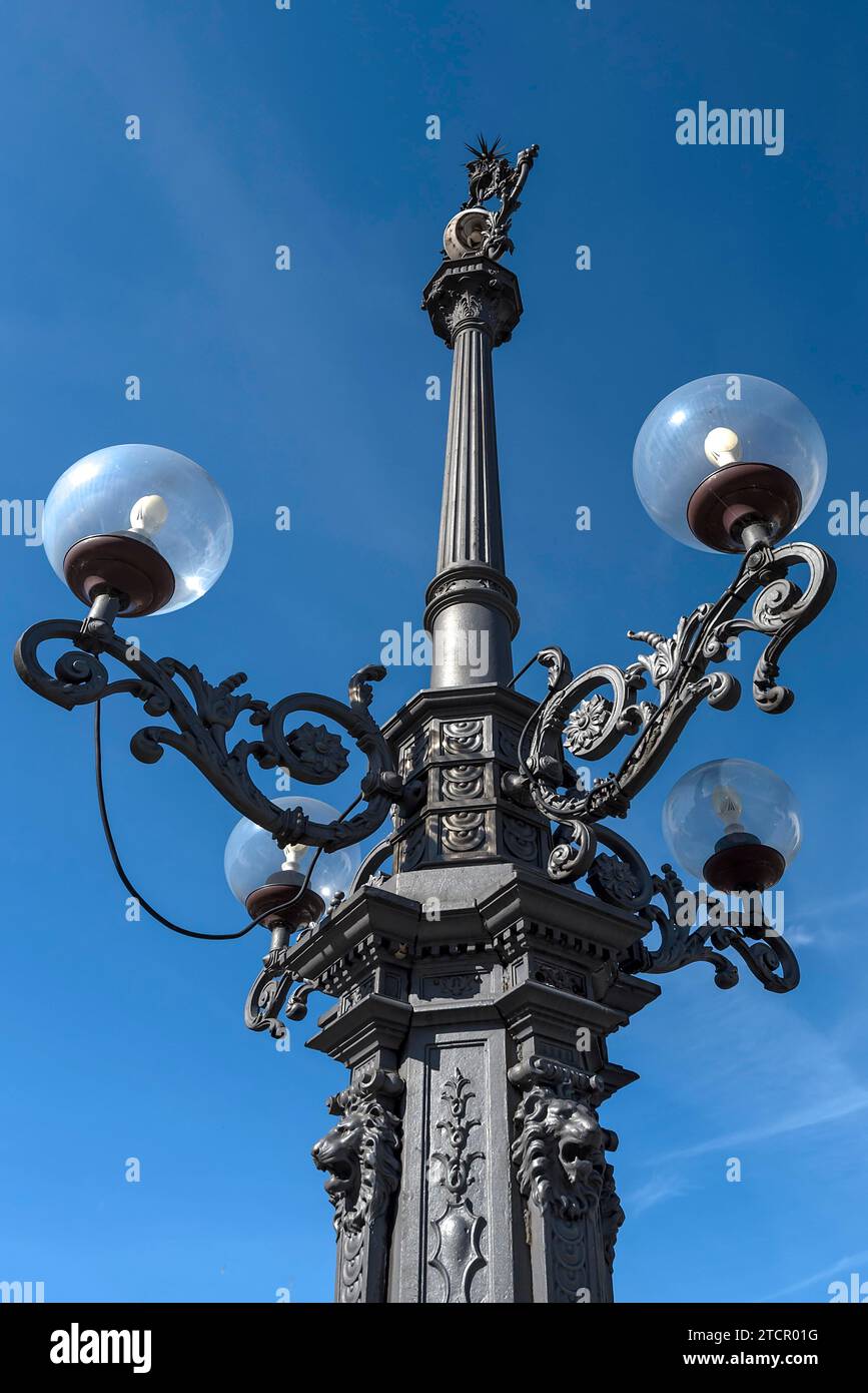 Lanterne historique à quatre bras, Gênes, Italie Banque D'Images