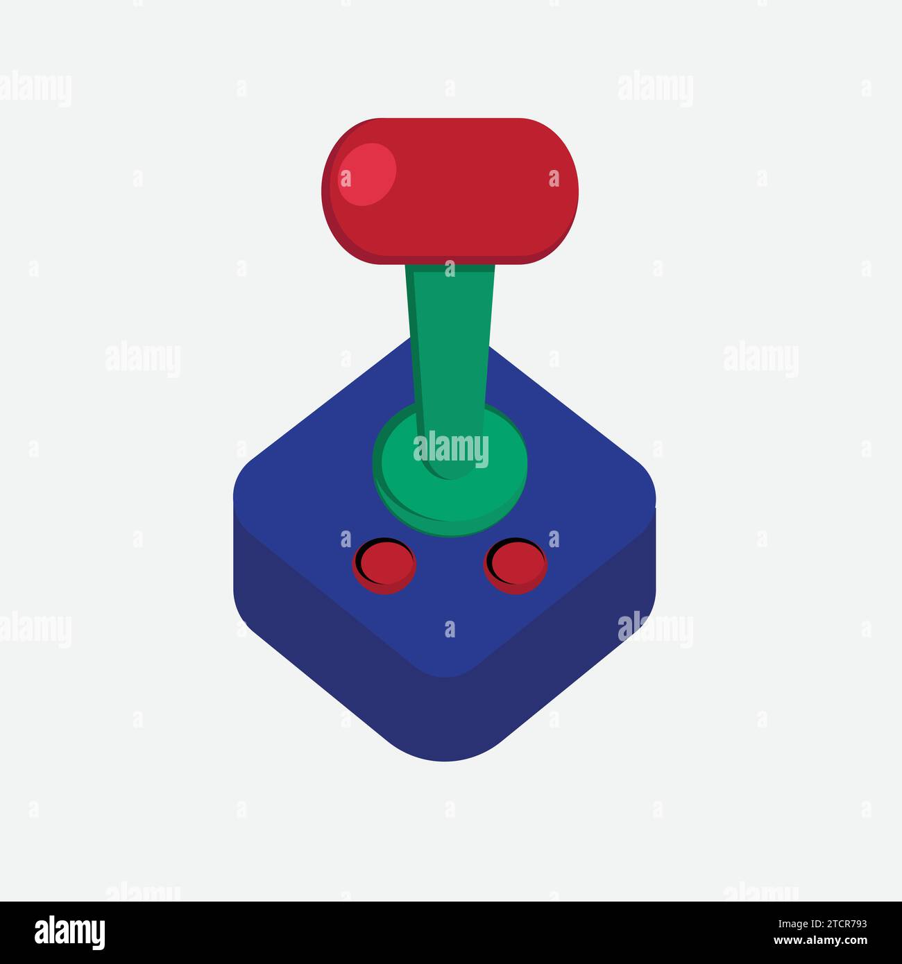 Illustration de la conception de vecteur de joystick pour la machine d'arcade Illustration de Vecteur