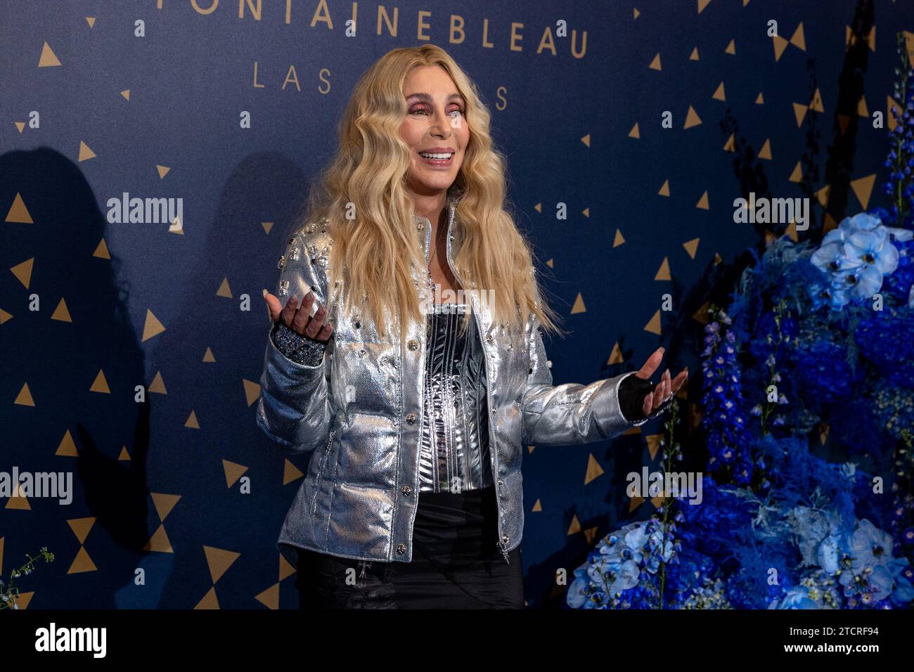 Cher assiste à l'inauguration de Fontainebleau Las Vegas le 13 décembre 2023 à Las Vegas, Nevada. (Travis P ball/Sipa USA) Banque D'Images