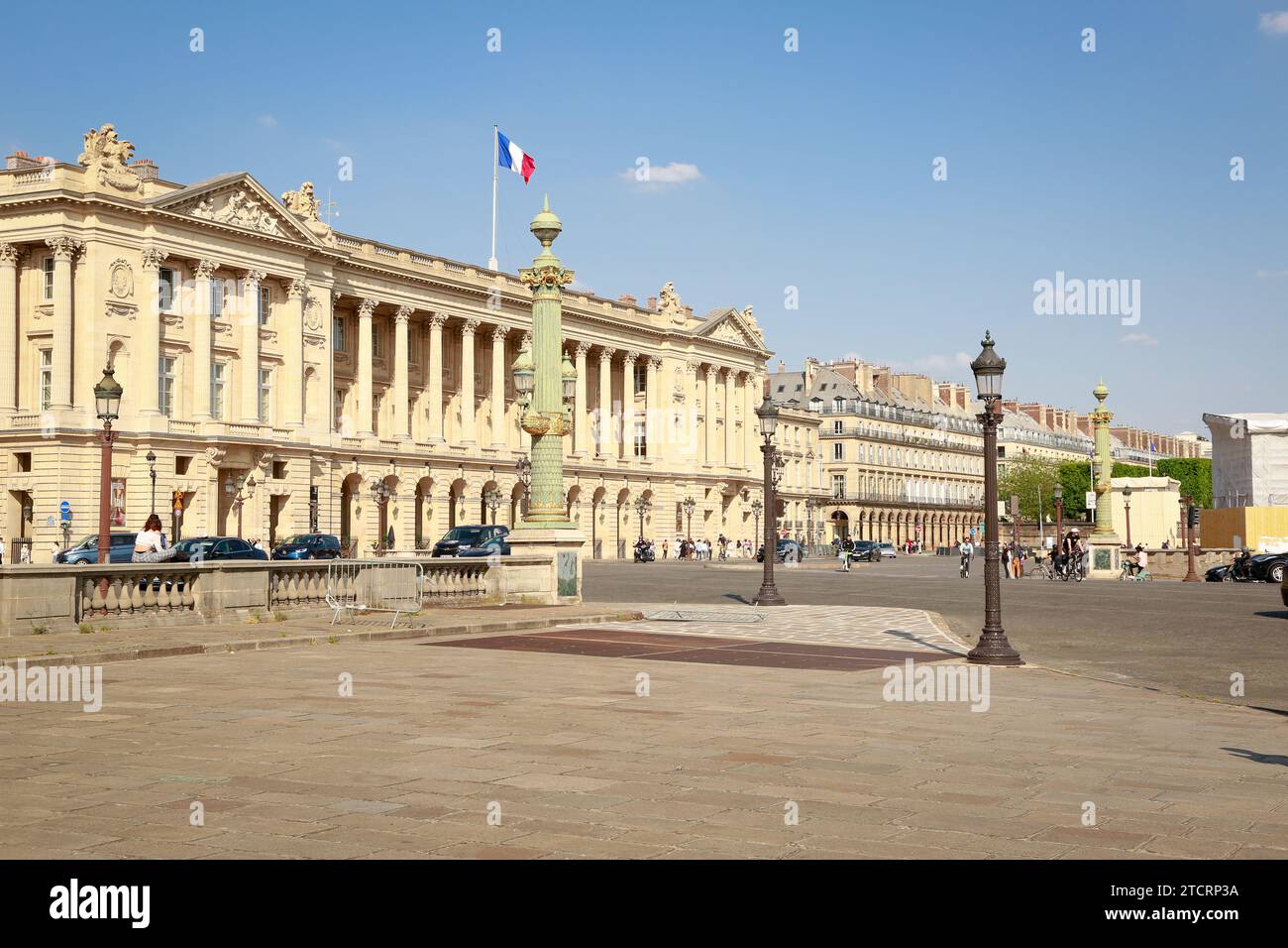 Place de la Concorde, l'une des places les plus célèbres de Paris, France Banque D'Images