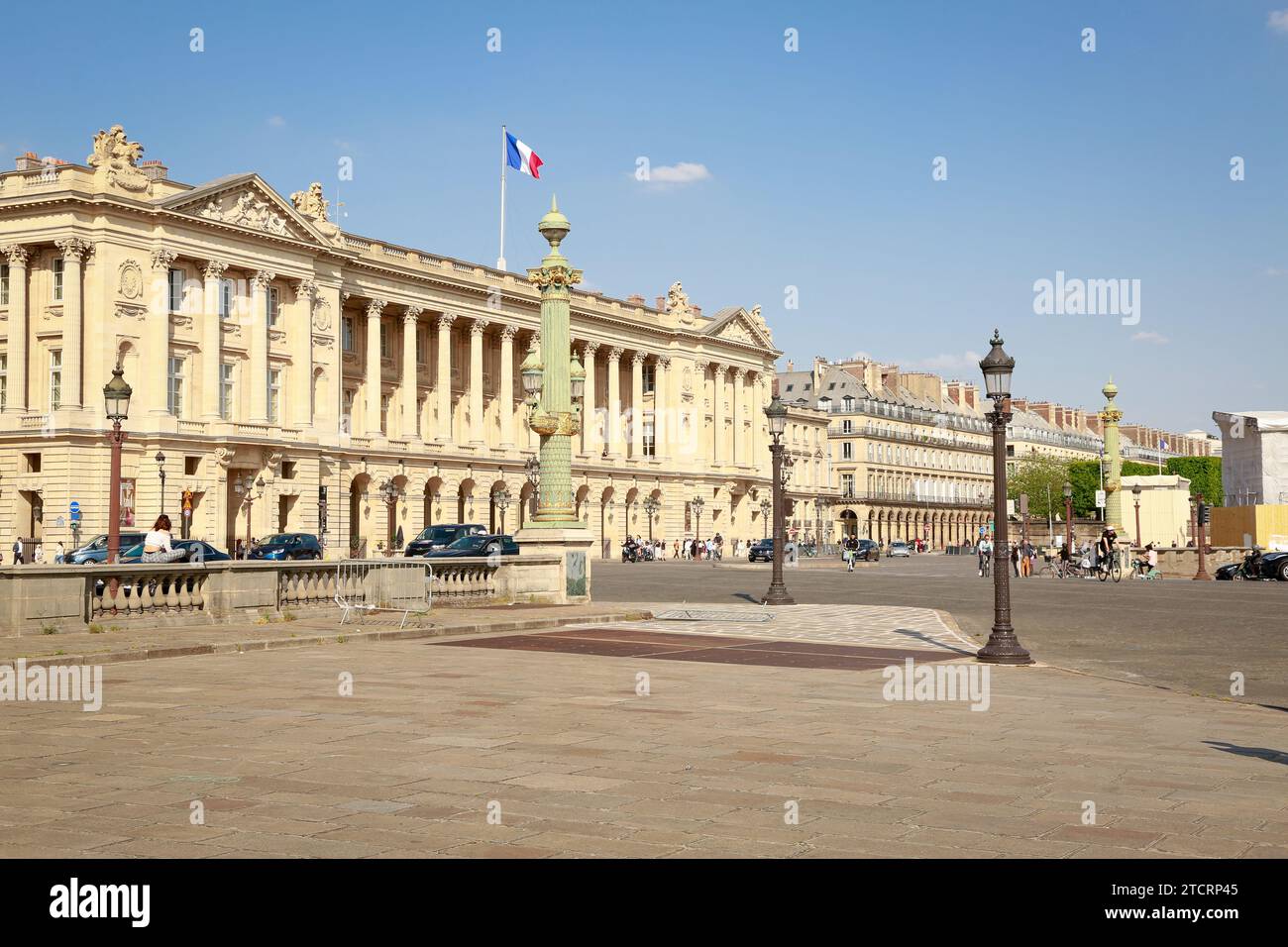 Place de la Concorde, l'une des places les plus célèbres de Paris, France Banque D'Images