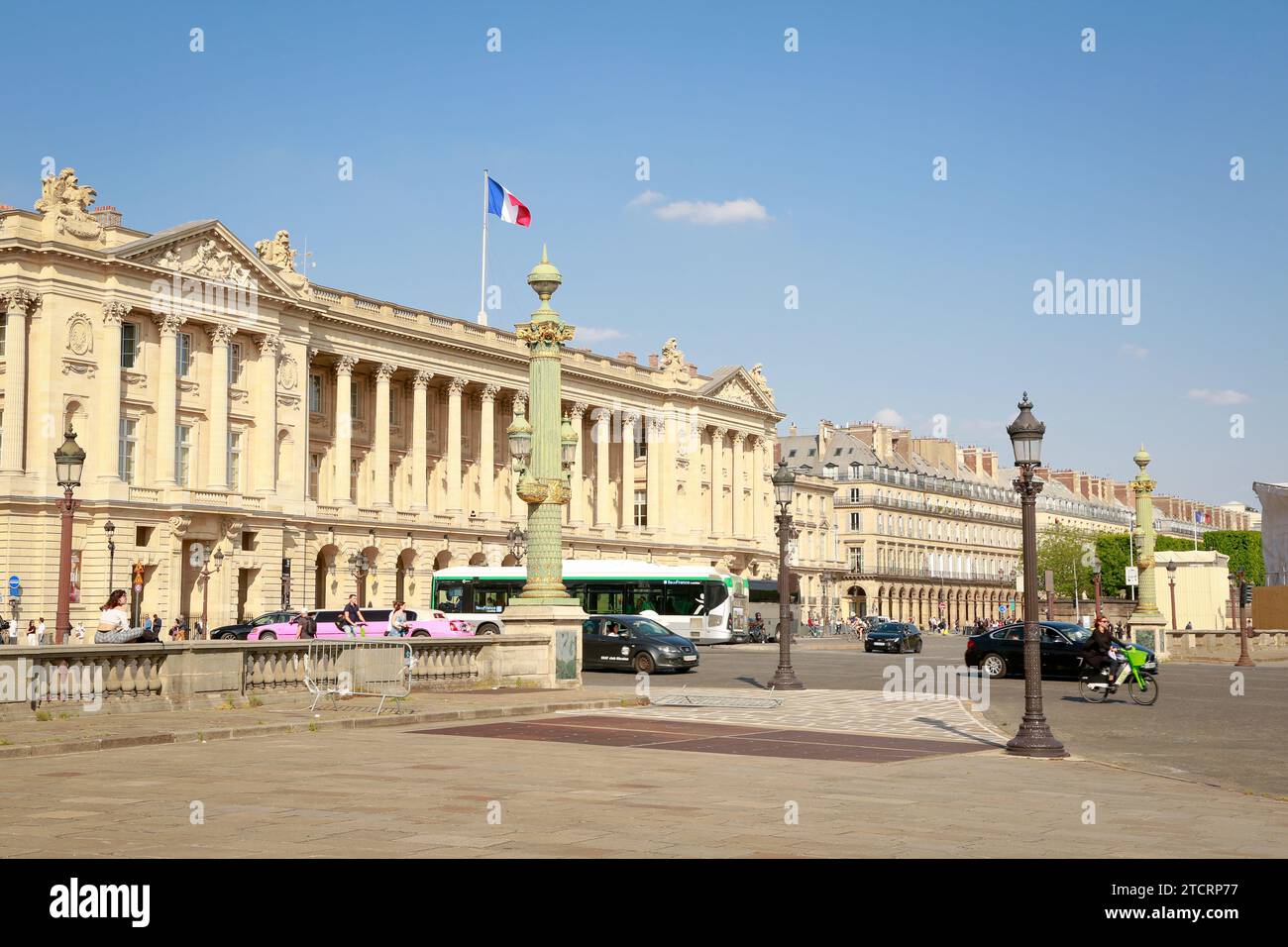 Place de la Concorde, l'une des places les plus célèbres de Paris, France Banque D'Images