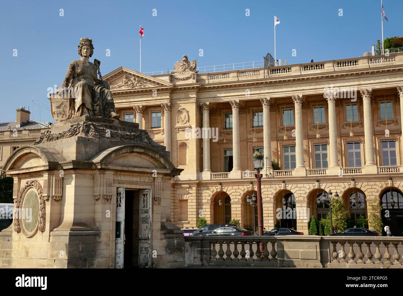 Place de la Concorde, l'une des places les plus célèbres de Paris, France Banque D'Images