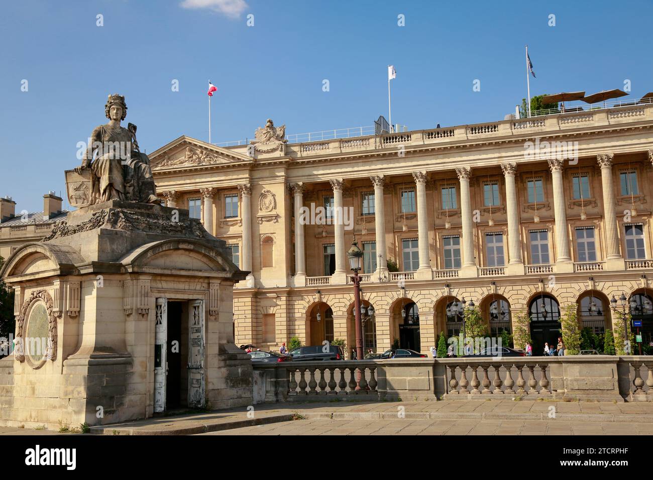 Place de la Concorde, l'une des places les plus célèbres de Paris, France Banque D'Images