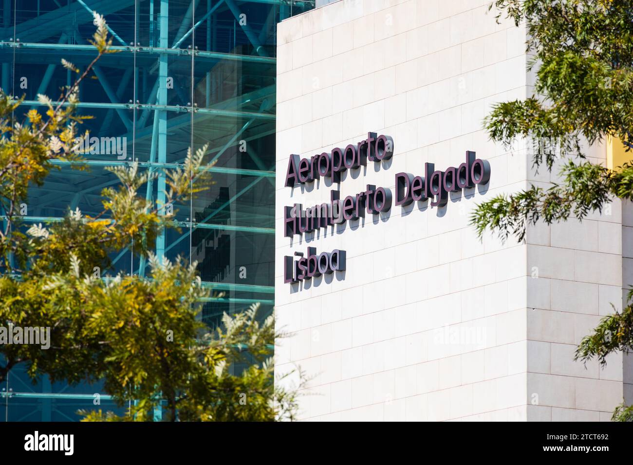 Terminal 1, aéroport de Lisbonne, Aeroporto Humberto Delgado Lisboa. Lisbonne, Portugal Banque D'Images