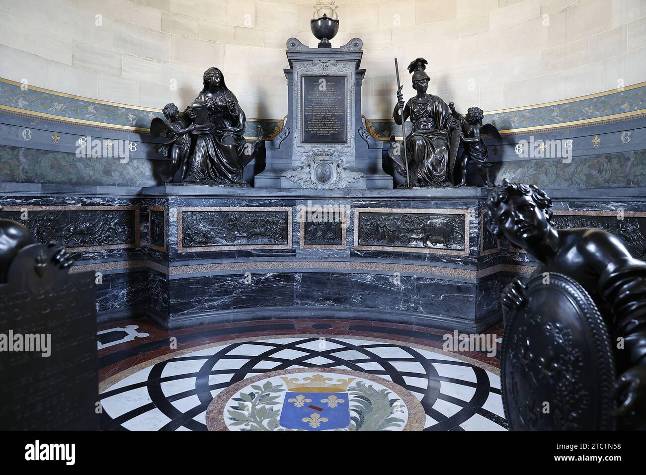 Château de Chantilly, musée Conde, Chantilly, Oise, France Chapelle des coeurs des Conde Banque D'Images