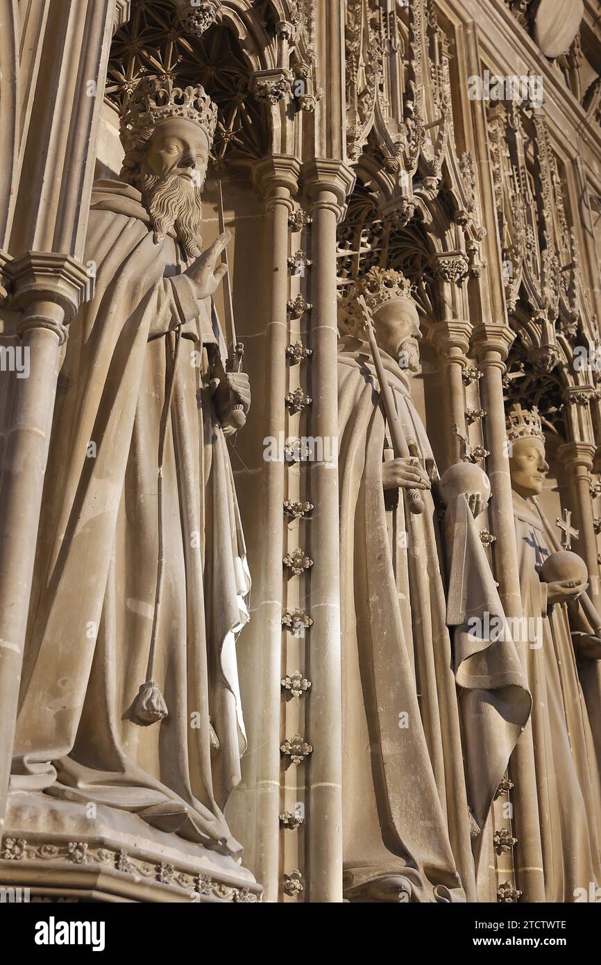 Cathédrale de Canterbury, Kent, reliefs britanniques Banque D'Images