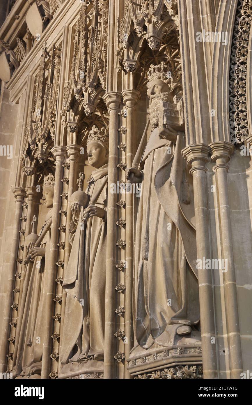 Cathédrale de Canterbury, Kent, reliefs britanniques Banque D'Images