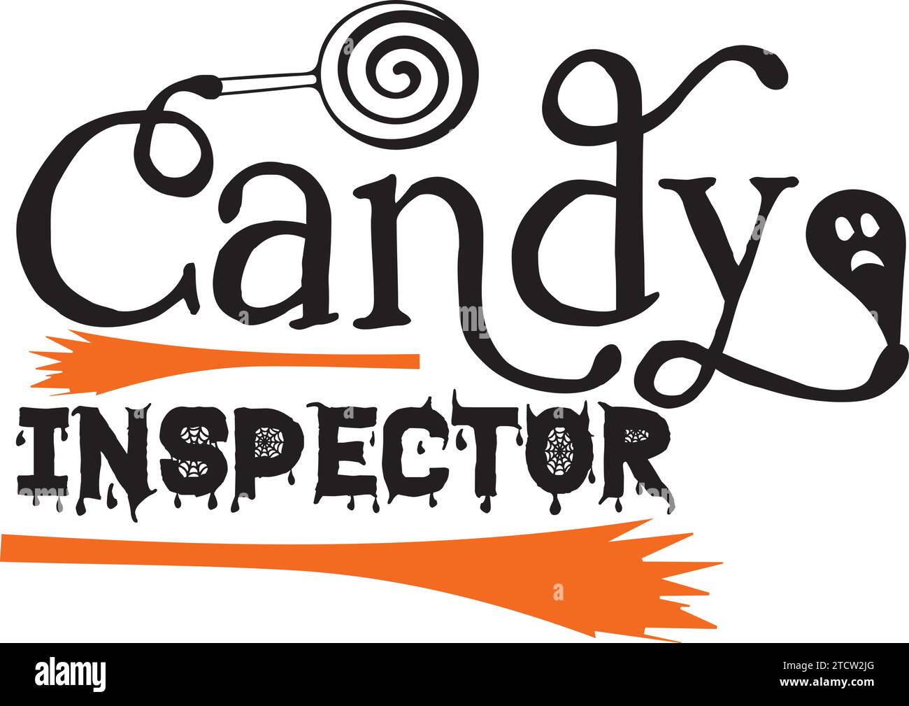 Inspecteur de bonbons, Halloween SVG Design Illustration de Vecteur