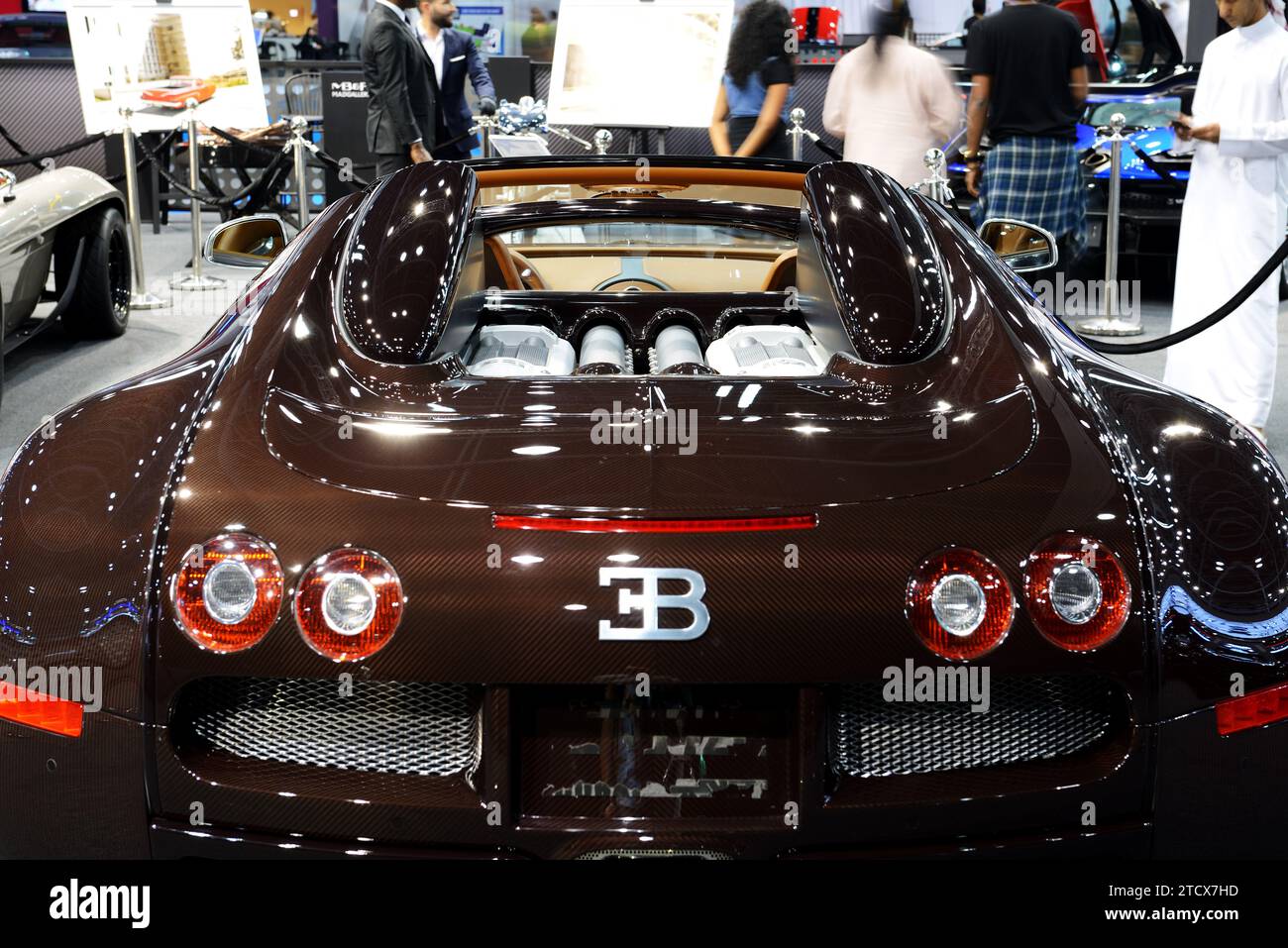 DUBAÏ, Émirats Arabes Unis - 16 NOVEMBRE : le Bugatti Veyron 6.4 Grand Sport vitesse sportscar est sur Dubai Motor Show 2019 le 16 novembre 2019 Banque D'Images