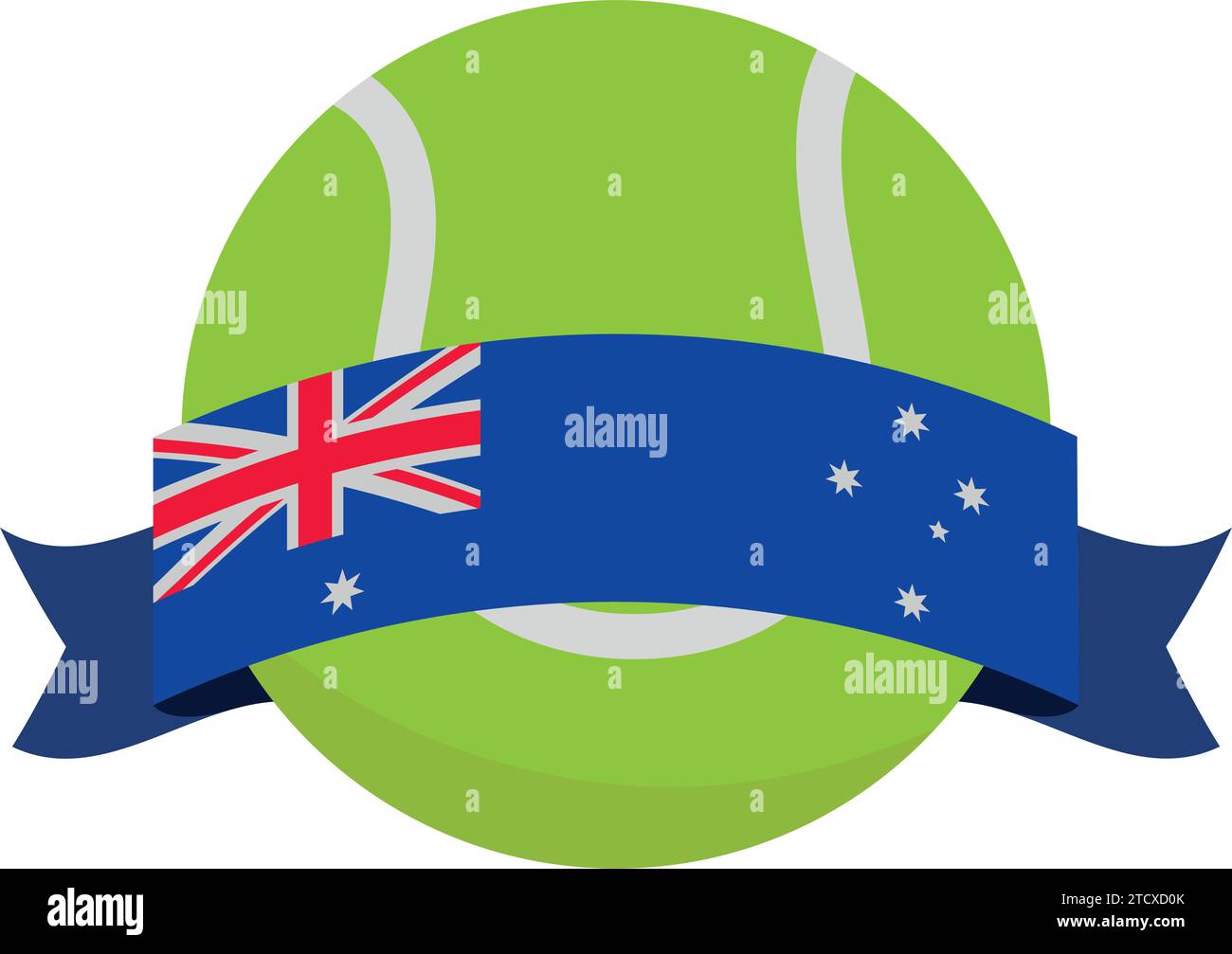 tournoi de tennis australien Illustration de Vecteur