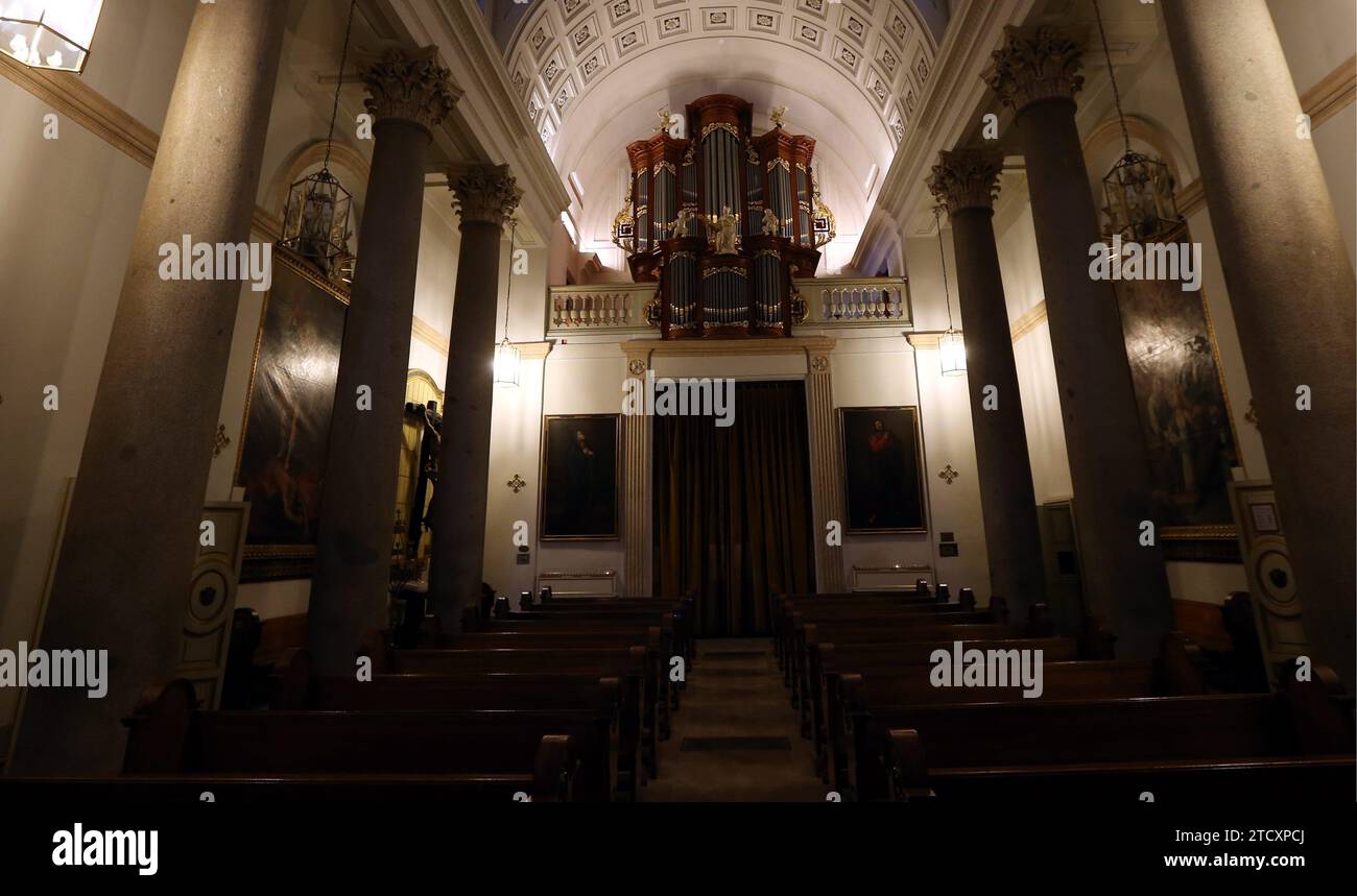 Madrid, 11/06/2012. Orgue de l'oratoire de Caballero de Gracia. Photo : Ernesto Agudo. Archdc. Crédit : Album / Archivo ABC / Ernesto Agudo Banque D'Images