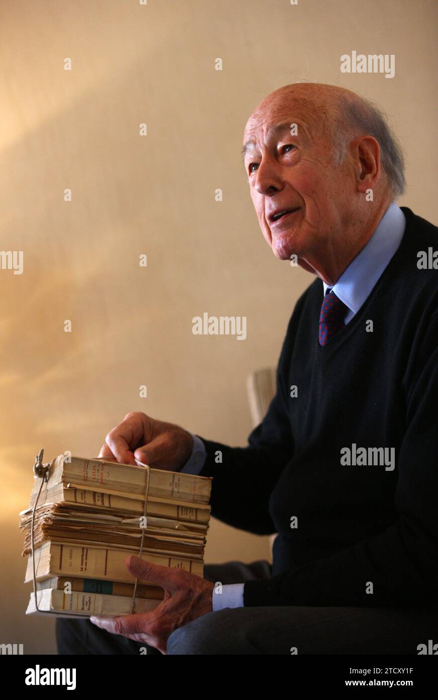 Madrid, 03/26/2010. Entretien avec Giscard d'Estaing. Image Oscar del Pozo. Crédit : Album / Archivo ABC / Oscar del Pozo Banque D'Images