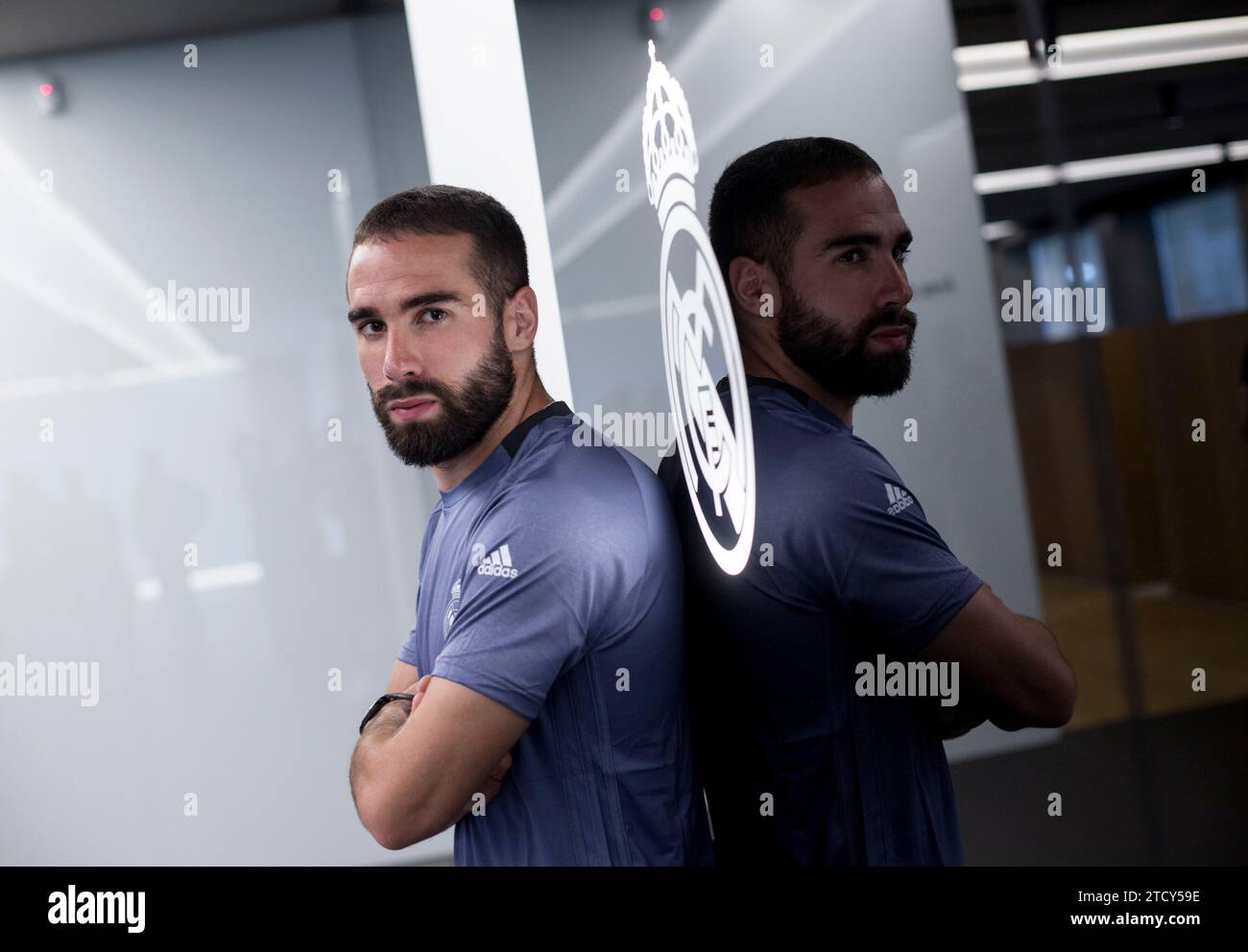 Madrid, 05/30/2017. Entretien avec Dani Carvajal, ailier du Real Madrid. Photo : Ignacio Gil Archdc. Crédit : Album / Archivo ABC / Ignacio Gil Banque D'Images