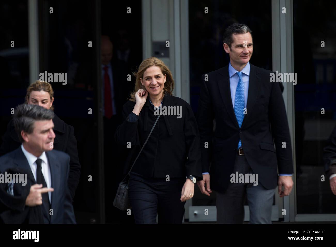 Palma de Majorque, 02/10/2016. Procès Noos. Sur l'image, l'Infante Cristina et son mari Iñaki Urdangarín.photo : Ángel de Antonio ARCHDC. Crédit : Album / Archivo ABC / Ángel de Antonio Banque D'Images