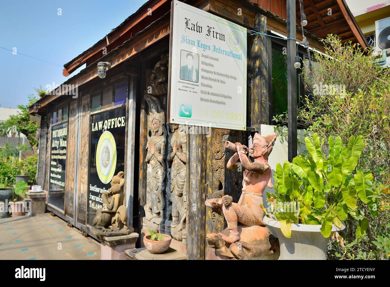 Cabinet d'avocats Siam Leges International Ratchamanka Road Old City Chiang Mai Thaïlande Banque D'Images