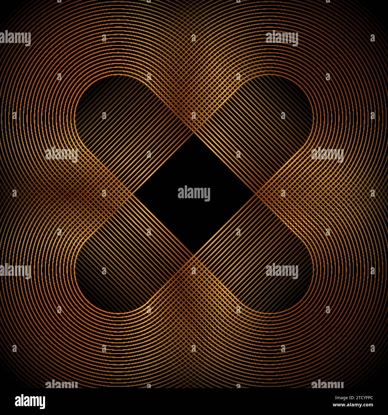 Fond géométrique abstrait de forme linéaire dorée. Design de luxe Vector Illustration de Vecteur