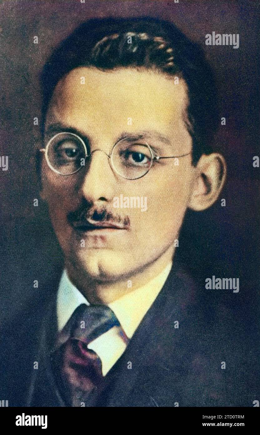 Max Brod est un écrivain et journaliste israélien d'origine bohème. Banque D'Images