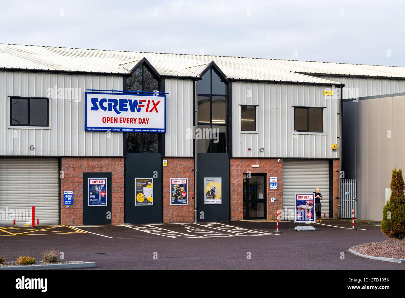 Filiale de Screwfix Tool Company à Bandon, West Cork, Irlande. Banque D'Images