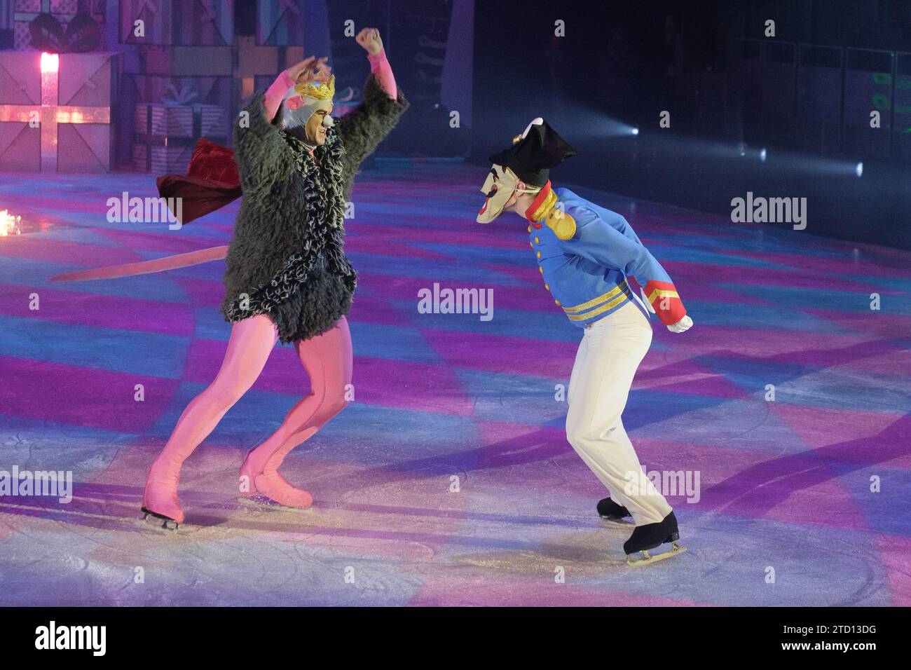 Dansez lors de la présentation du spectacle Christmas on Ice The Nutcracker au Madrid Arena. 15 décembre 2023 Espagne (photo par Oscar Go Banque D'Images
