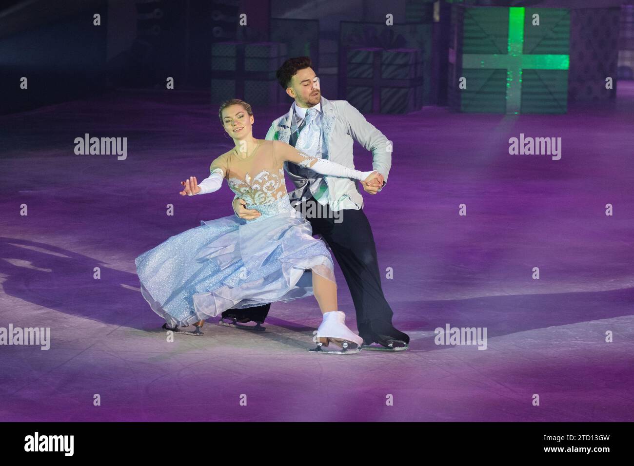 Dansez lors de la présentation du spectacle Christmas on Ice The Nutcracker au Madrid Arena. 15 décembre 2023 Espagne (photo par Oscar Go Banque D'Images