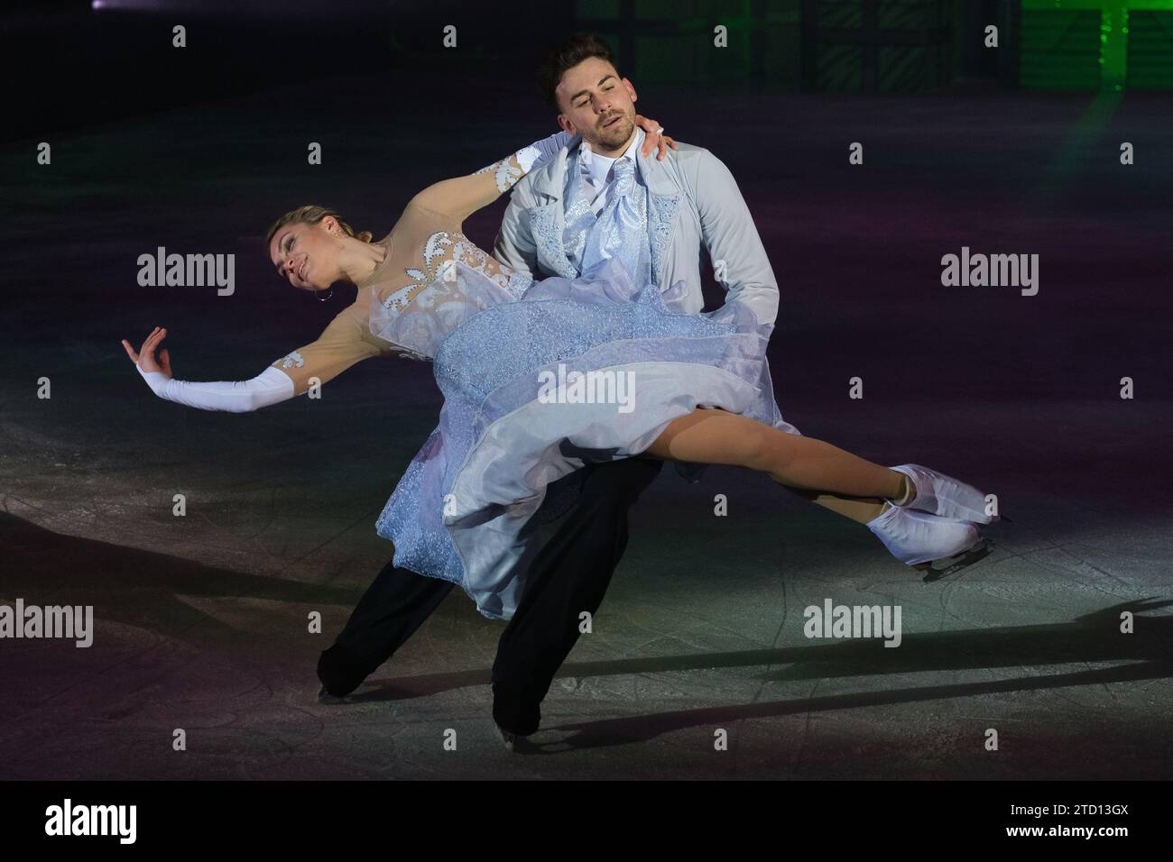 Dansez lors de la présentation du spectacle Christmas on Ice The Nutcracker au Madrid Arena. 15 décembre 2023 Espagne (photo par Oscar Go Banque D'Images