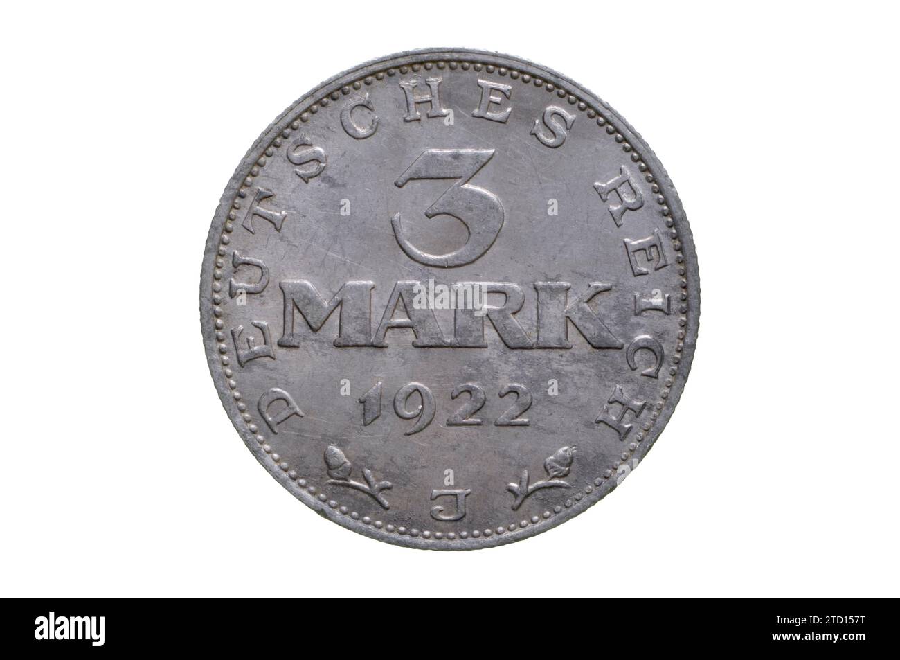 République de Weimar 3 Mark coin Banque D'Images