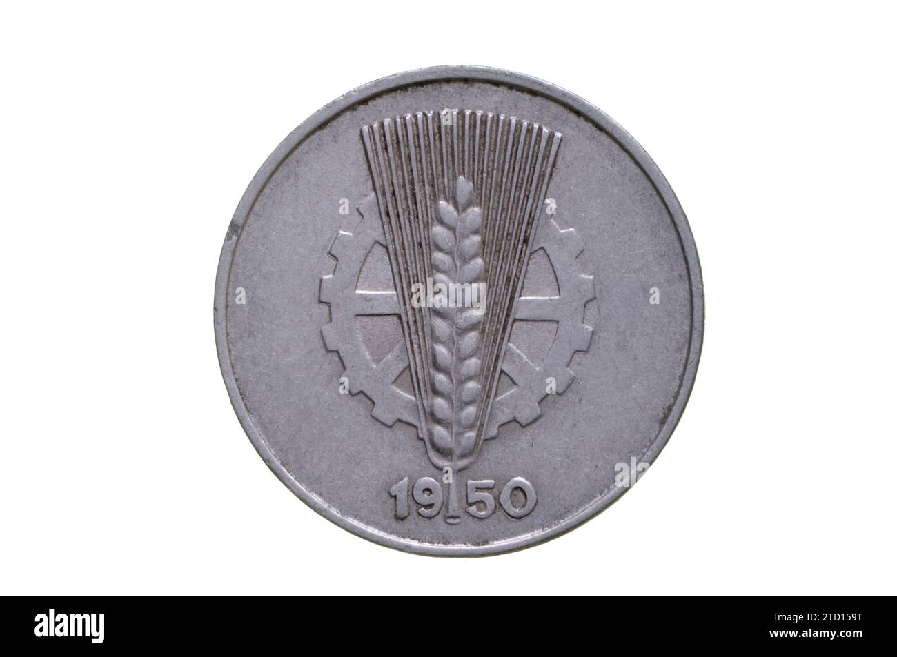 Allemagne de l'est 10 Pfennig coin Banque D'Images