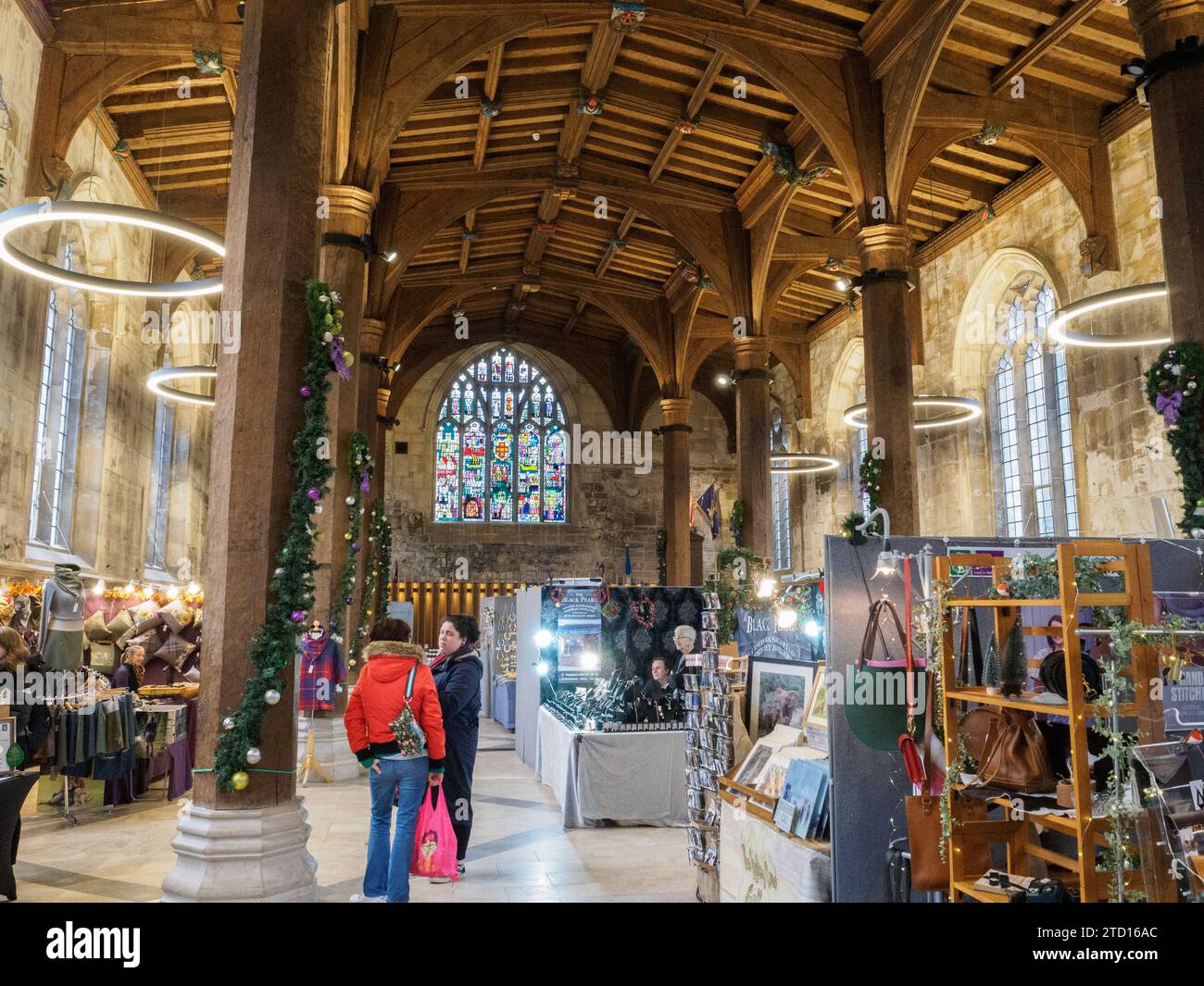 Foire artisanale de Noël dans le Guildhall York Banque D'Images