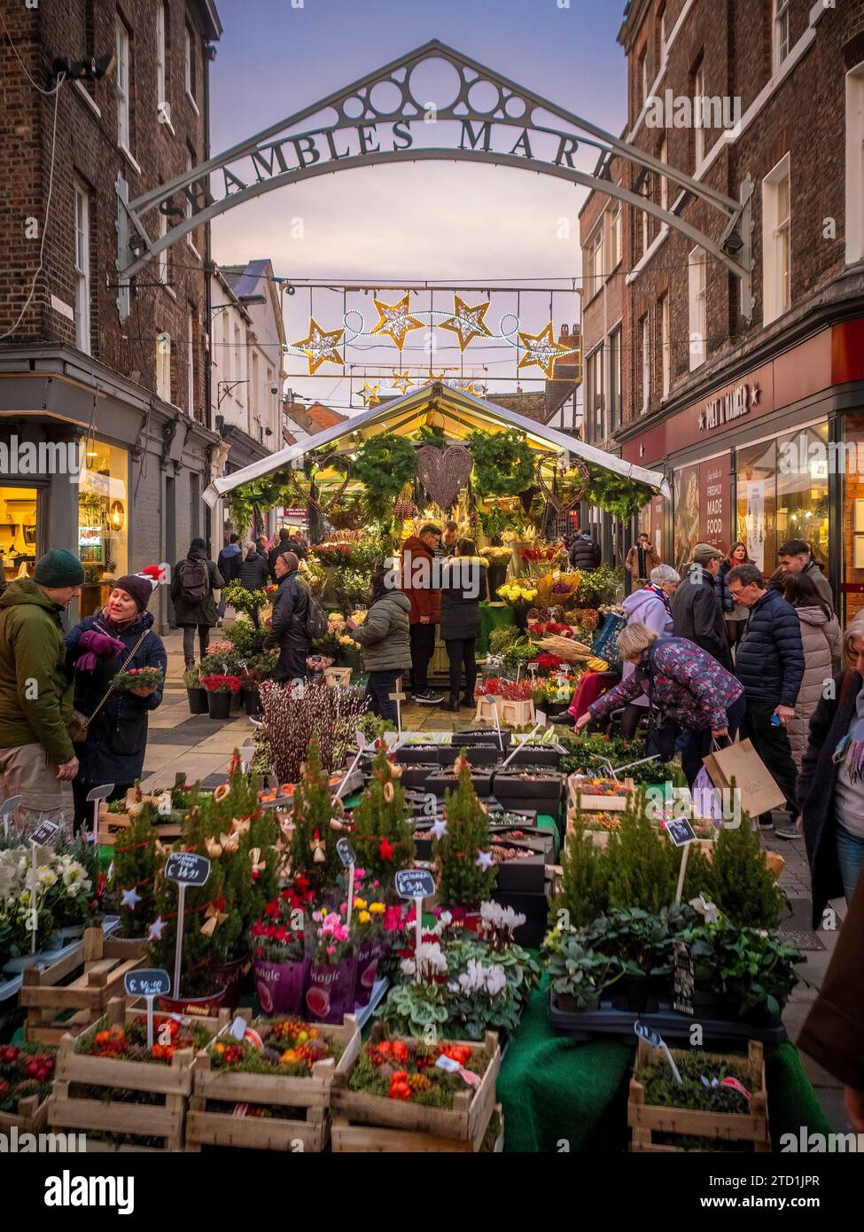 Marché de Noël de York St Nicholas 2023 Banque D'Images