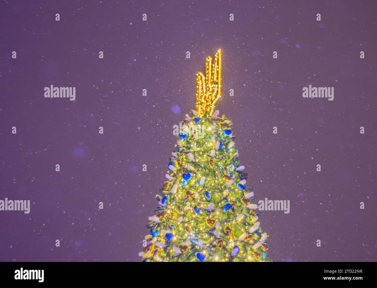 Armoiries de l'Ukraine, décoration du nouvel an. Décoré le réveillon du