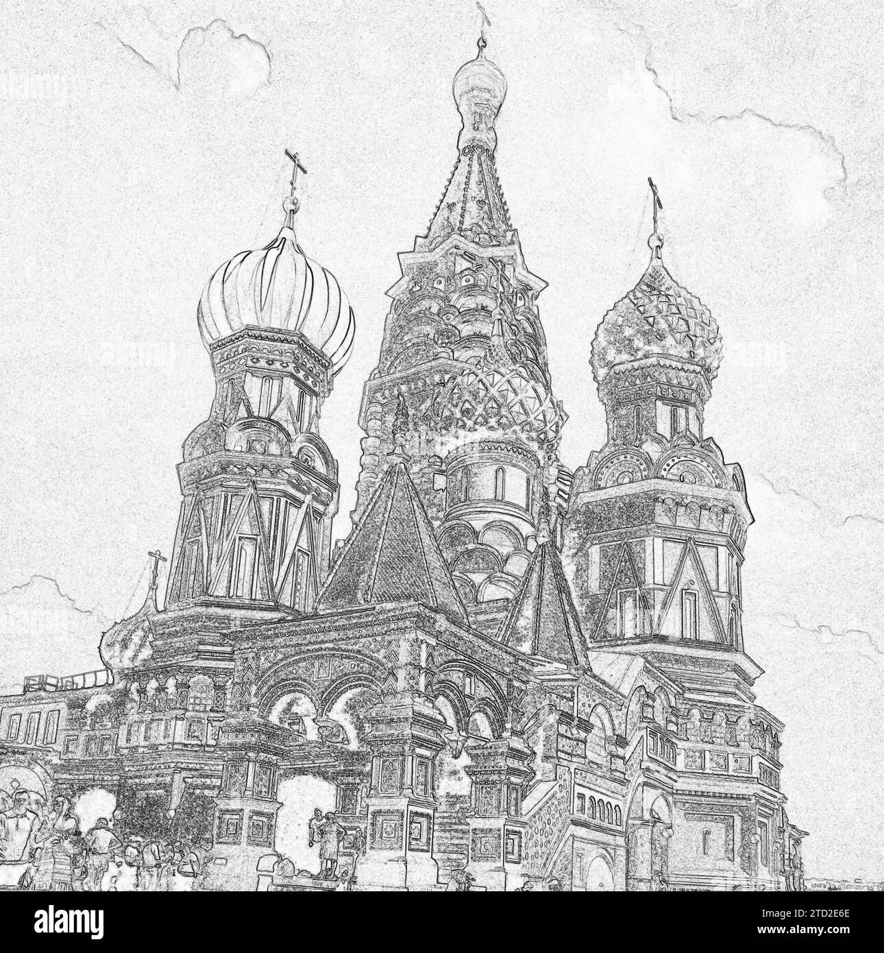 Cathédrale Saint-Basile, Moscou, Russie Banque D'Images