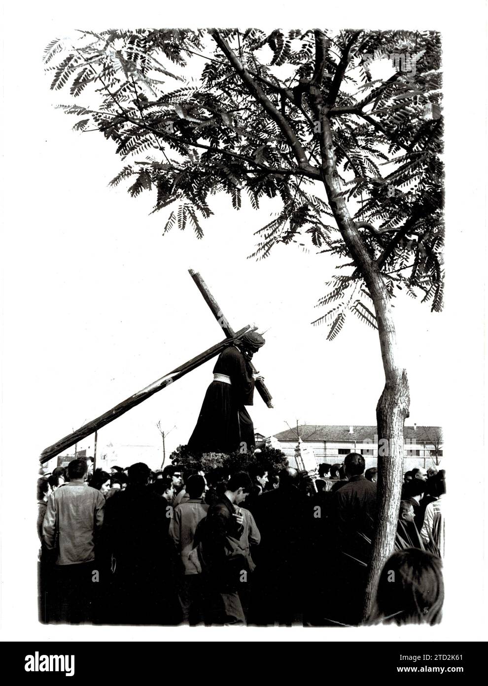 Séville, 01/28/1965. Notre Père Jesús del Gran Poder sur l’avenue Eduardo Dato, sur le chemin de la paroisse de Santa Teresa, à Las Candelarias, dans les missions qu’il a accomplies en 1965. Crédit : Album / Archivo ABC / Serrano Banque D'Images