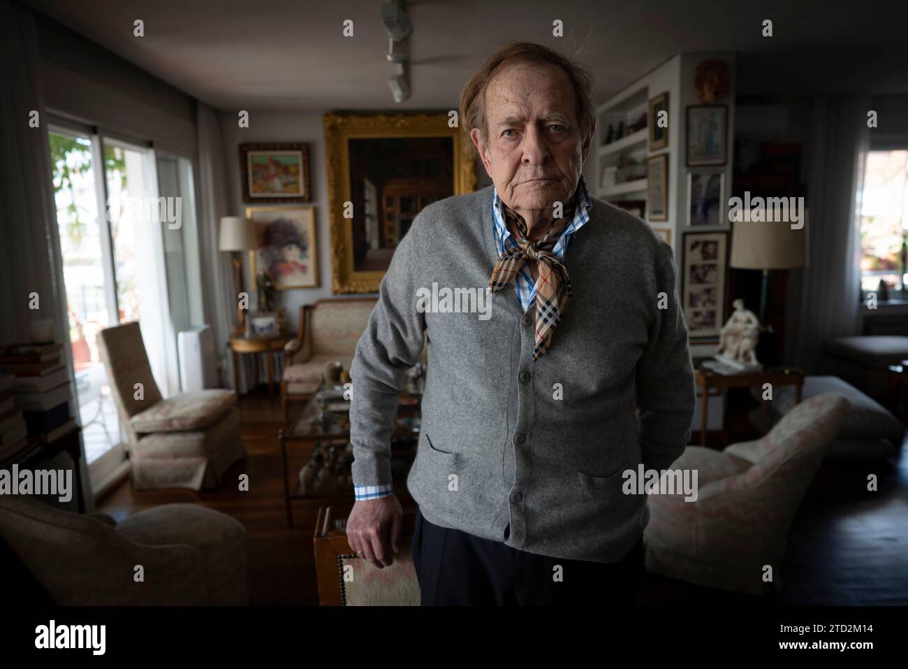 Madrid, 03/17/2023. Entretien avec Ramón Tamames chez lui. Photo : Matías Nieto. Archdc. Crédit : Album / Archivo ABC / Matías Nieto Koenig Banque D'Images