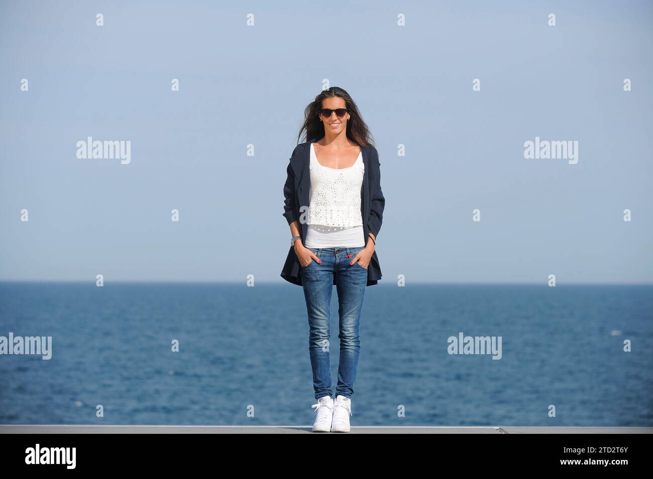 Barcelone, 05/14/2015. Entrevue avec la nageuse synchronisée Ona Carbonell. Photo : Inés Baucells ARCHDC. Crédit : Album / Archivo ABC / Inés Baucells Banque D'Images