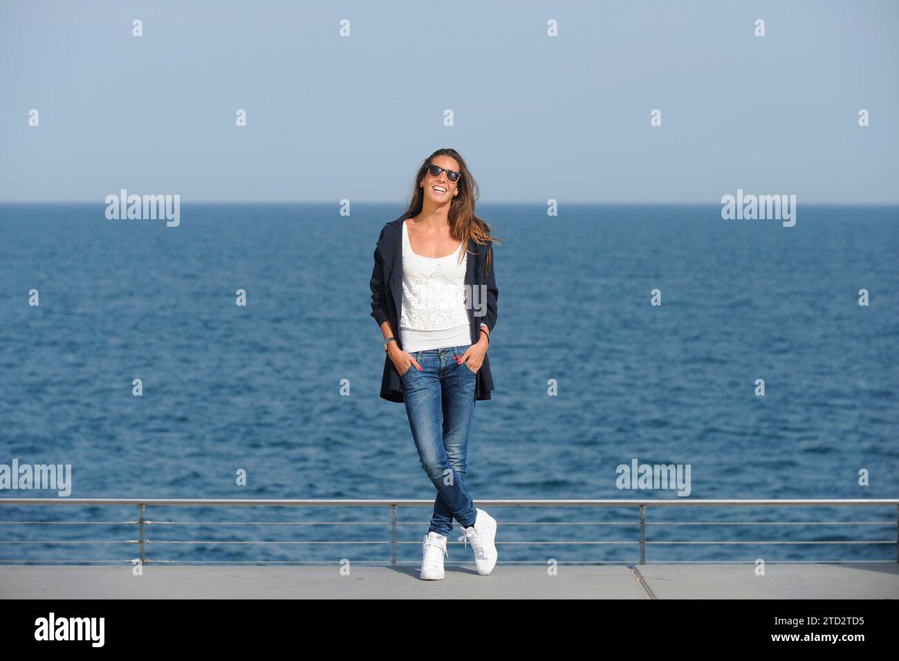 Barcelone, 05/14/2015. Entrevue avec la nageuse synchronisée Ona Carbonell. Photo : Inés Baucells ARCHDC. Crédit : Album / Archivo ABC / Inés Baucells Banque D'Images
