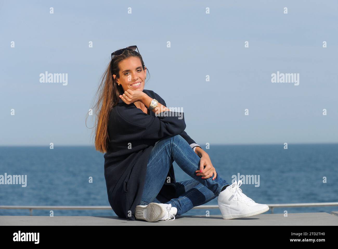 Barcelone, 05/14/2015. Entrevue avec la nageuse synchronisée Ona Carbonell. Photo : Inés Baucells ARCHDC. Crédit : Album / Archivo ABC / Inés Baucells Banque D'Images
