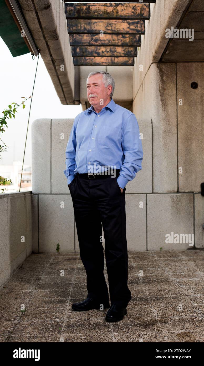 Madrid, 04/24/2015. Entretien avec Ignacio Fernández Toxo, secrétaire général des commissions des travailleurs. Photo : Ignacio Gil ARCHDC. Crédit : Album / Archivo ABC / Ignacio Gil Banque D'Images