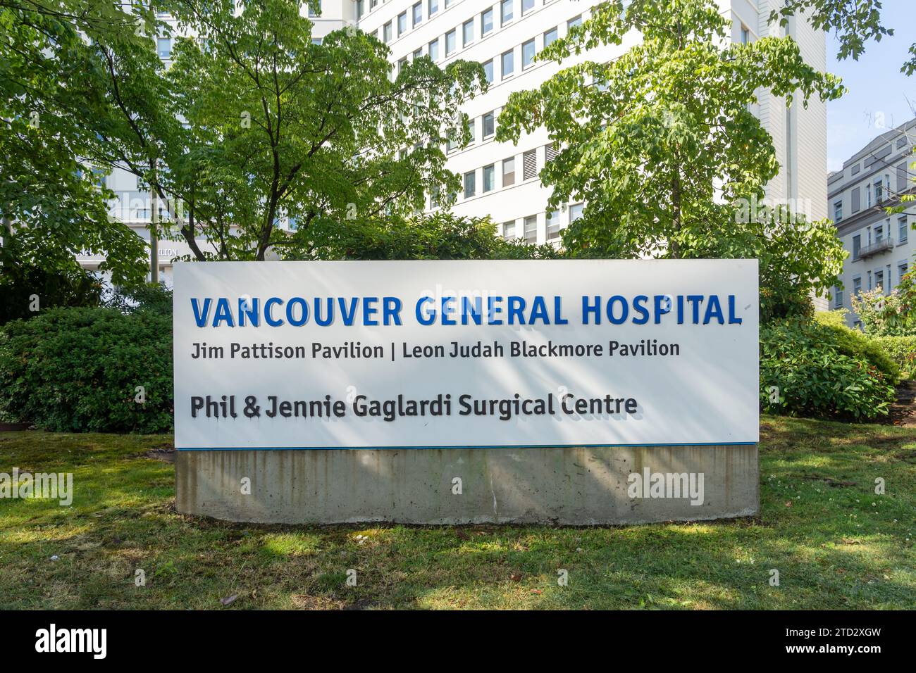 Hôpital général de Vancouver à Vancouver, BC, Canada Banque D'Images