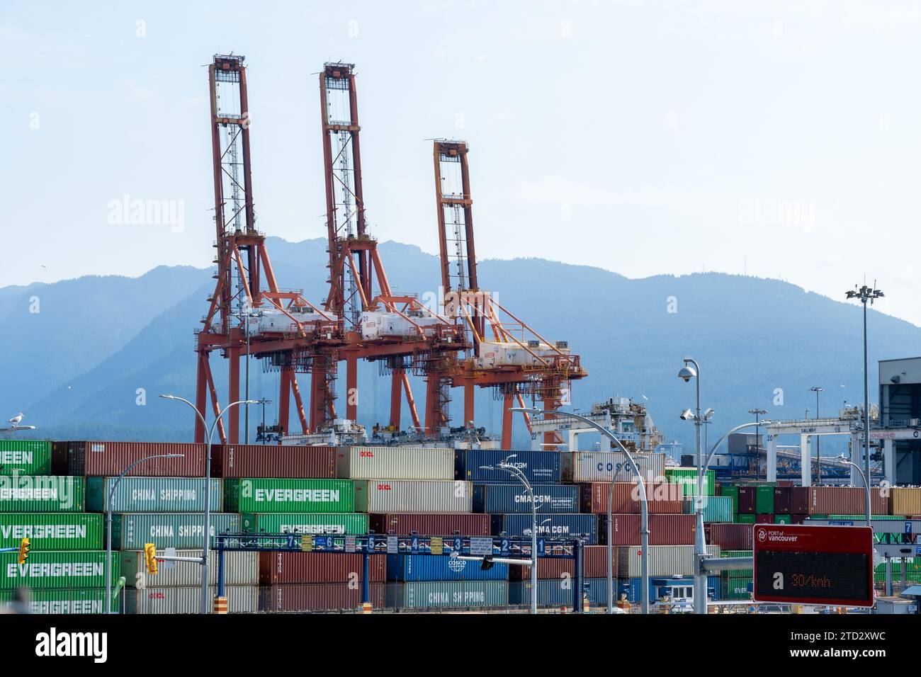 Port de Vancouver, Colombie-Britannique, Canada Banque D'Images