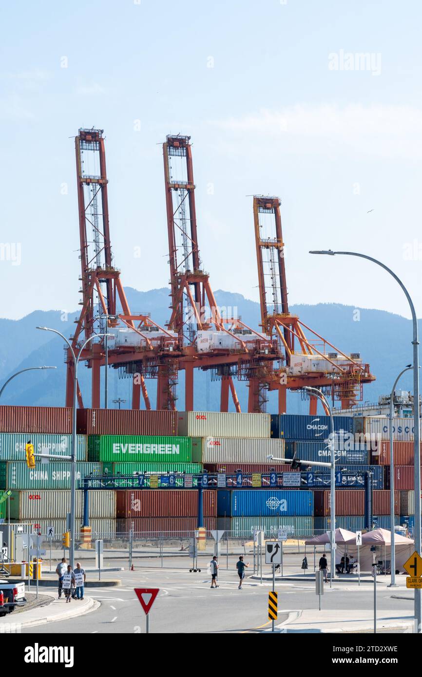 Port de Vancouver, Colombie-Britannique, Canada Banque D'Images