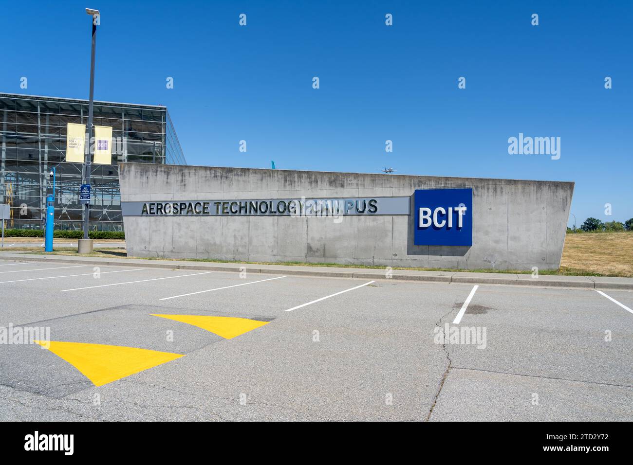 Campus de technologie aérospatiale du BCIT à Richmond, Colombie-Britannique, Canada Banque D'Images