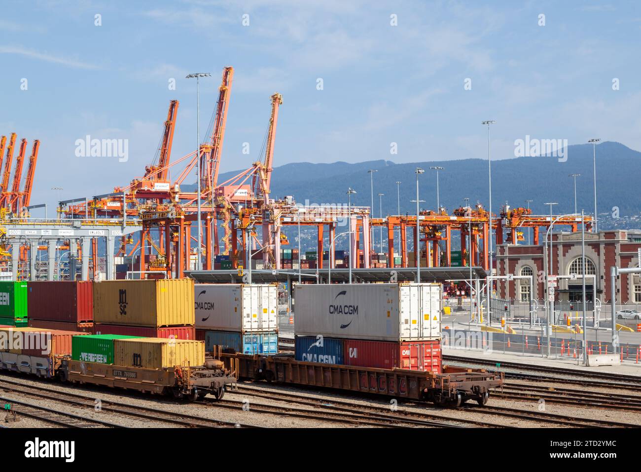 Port de Vancouver, Colombie-Britannique, Canada Banque D'Images