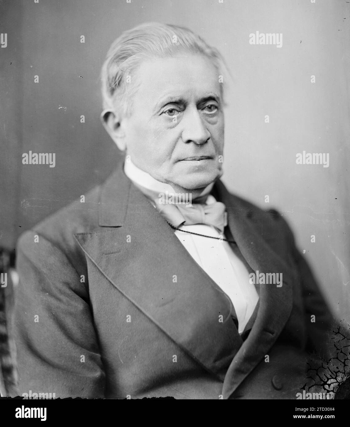 Joseph Henry, prise entre 1865 et 1878, peut-être par Mathew Brady. Joseph Henry (1797-1878) était un scientifique américain qui a été le premier secrétaire de la Smithsonian institution. Extrait de 'débuts et avenir de la lampe à arc' par S M Hamill, du magazine Engineering, Volume VII, 1894. Banque D'Images